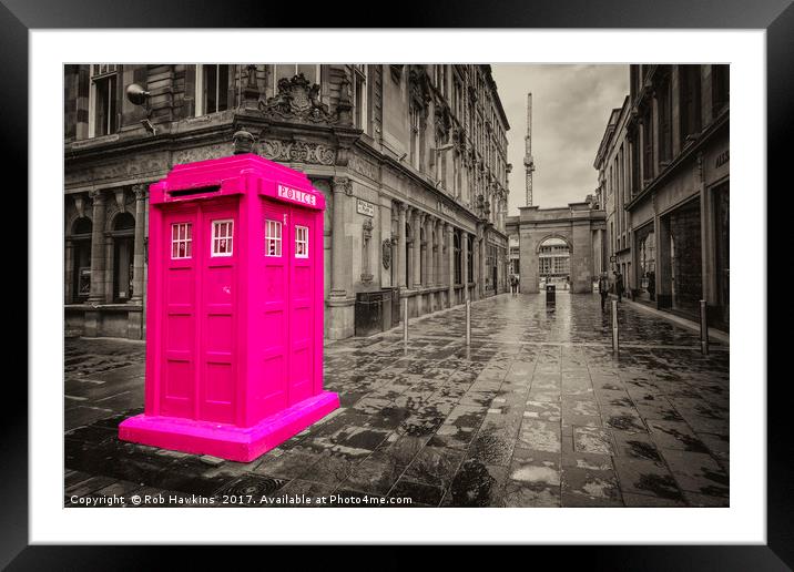 Pink DOC Box  Framed Mounted Print by Rob Hawkins