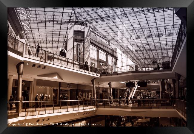 Bull Ring Shopping Centre  Framed Print by Rob Hawkins