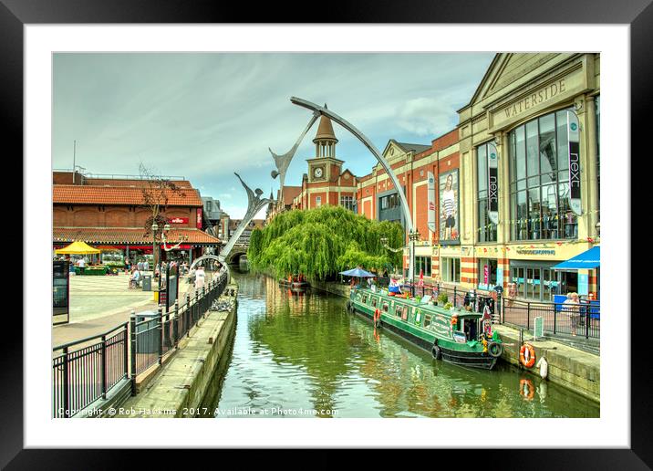 Lincoln Waterside  Framed Mounted Print by Rob Hawkins