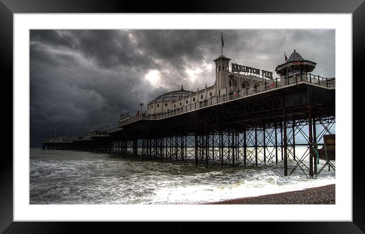 The Palace Pier of Brighton Framed Mounted Print by Rob Hawkins