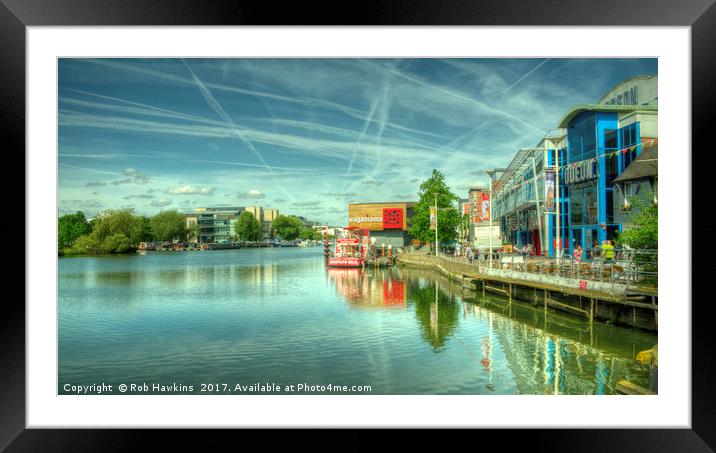 Lincoln Waterfront  Framed Mounted Print by Rob Hawkins
