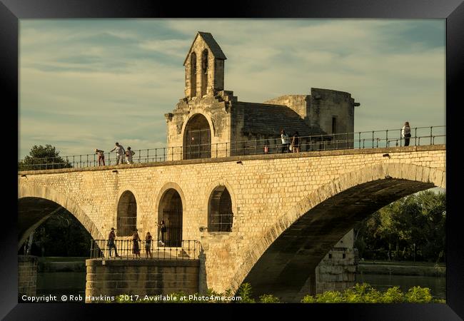 Pont d'Avignon Framed Print by Rob Hawkins
