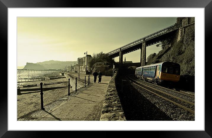 Rounding the Curve Framed Mounted Print by Rob Hawkins