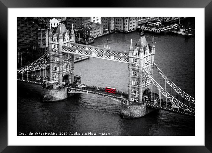 Loving London  Framed Mounted Print by Rob Hawkins