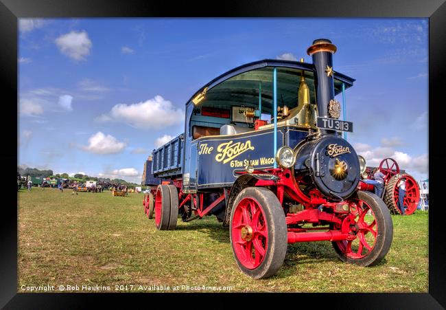 The Foden Steam Wagon Framed Print by Rob Hawkins