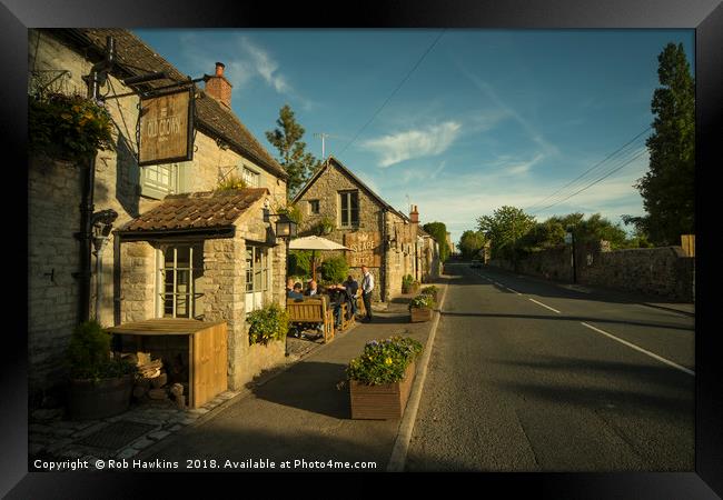 Old Crown at Kelston  Framed Print by Rob Hawkins