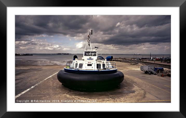 Ryde Hover  Framed Mounted Print by Rob Hawkins