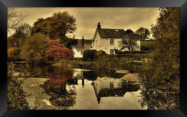 Grand Western Canal at Rock Cottage Framed Print by Rob Hawkins