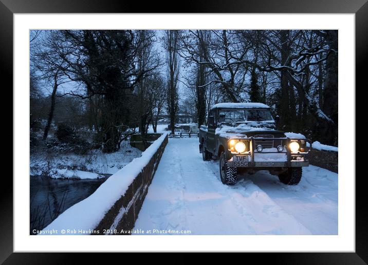 Landy on the Culm  Framed Mounted Print by Rob Hawkins