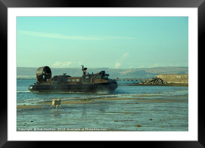 Hover Dog Framed Mounted Print by Rob Hawkins