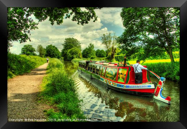 Tivertonian at Manley Bridge  Framed Print by Rob Hawkins