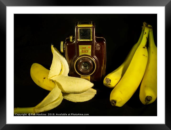 Bilora Blitz Boy and Bananas Framed Mounted Print by Rob Hawkins