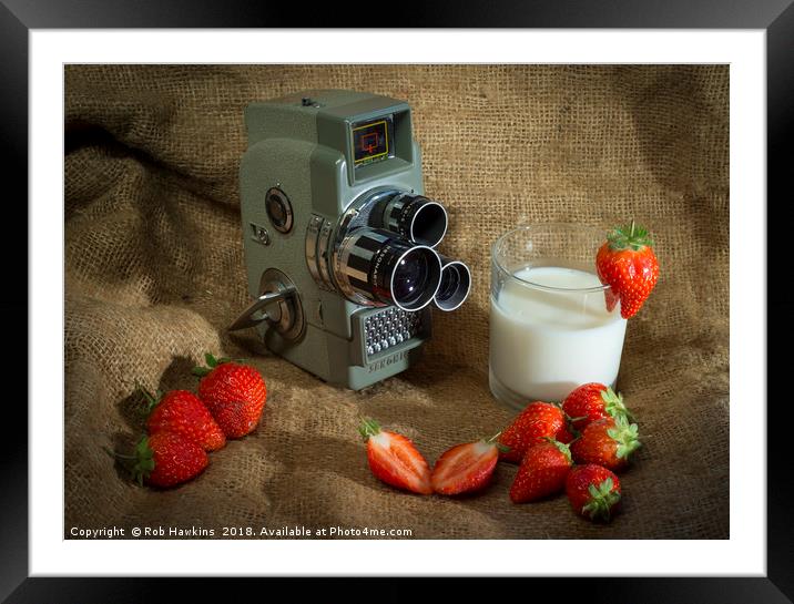 Sekonic and Strawberries  Framed Mounted Print by Rob Hawkins