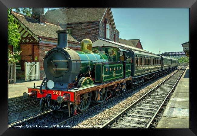 H class at Sheffield Park  Framed Print by Rob Hawkins