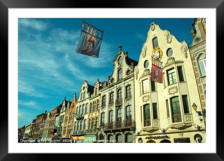 Architecture of Mechelen Framed Mounted Print by Rob Hawkins