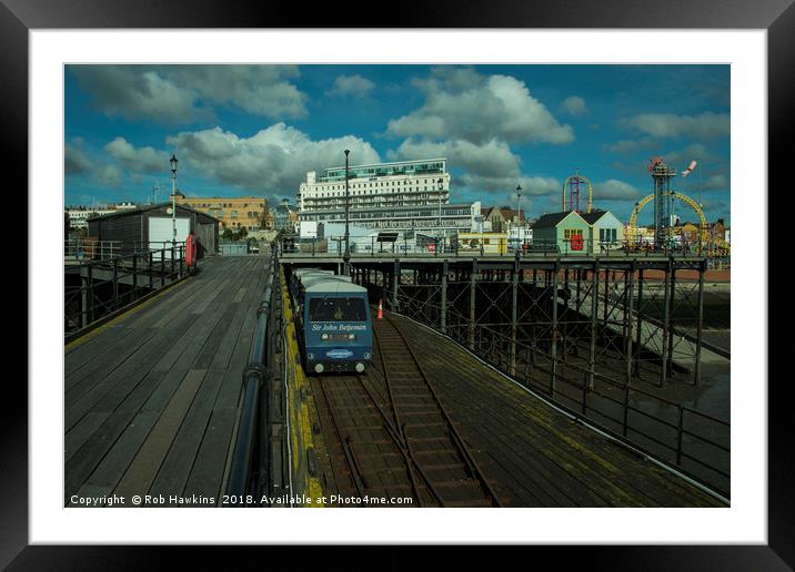Southend Pier and funfair Framed Mounted Print by Rob Hawkins