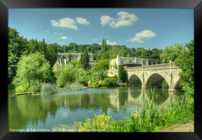 Bathampton Bridge  Framed Print by Rob Hawkins