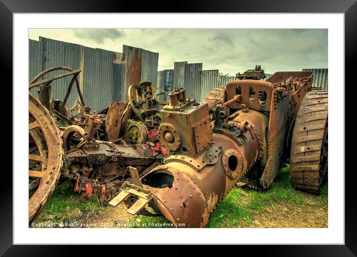 Steam for Scrap  Framed Mounted Print by Rob Hawkins