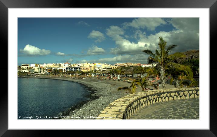 Playa San Juan  Framed Mounted Print by Rob Hawkins