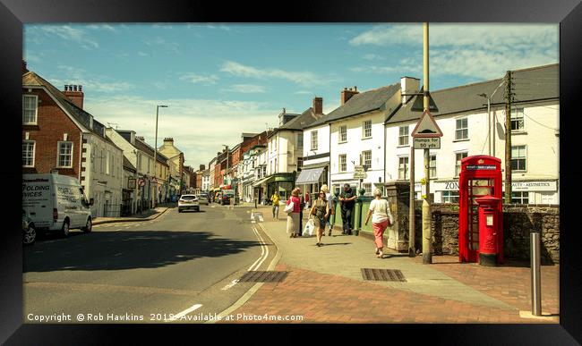 Tiverton Lowman Green Framed Print by Rob Hawkins