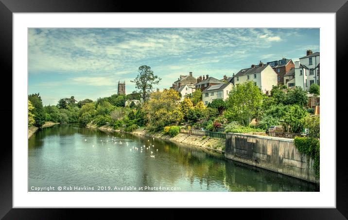 Tiverton Exe  Framed Mounted Print by Rob Hawkins