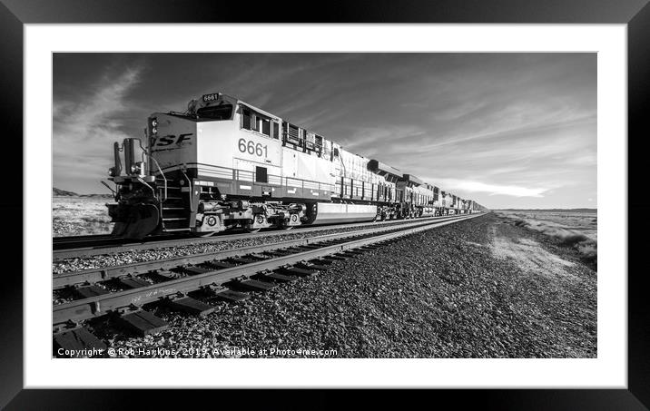 Arizona desert Freight  Framed Mounted Print by Rob Hawkins