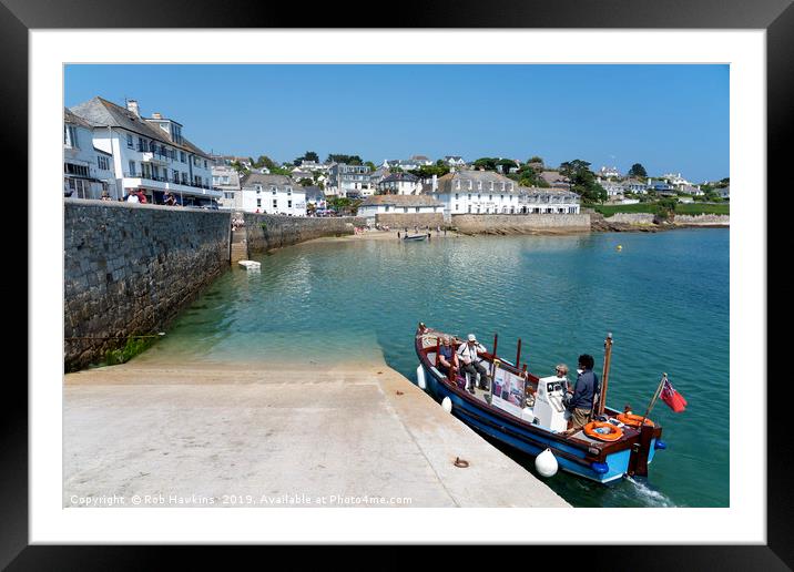 St Mawes Slipway Framed Mounted Print by Rob Hawkins