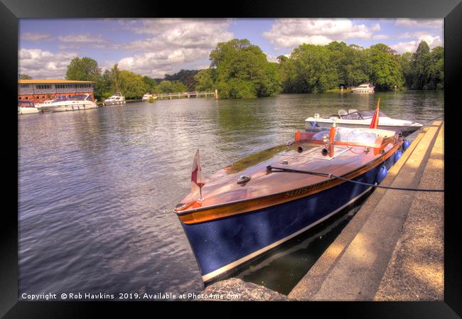 Thames Slipstream Framed Print by Rob Hawkins