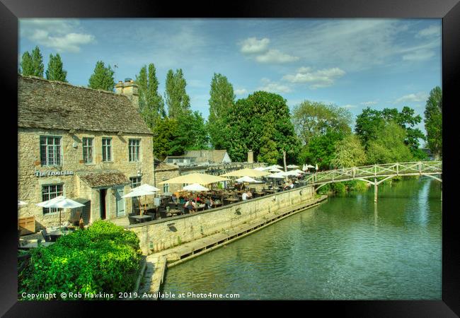 Trout Inn at Wolvercote Framed Print by Rob Hawkins