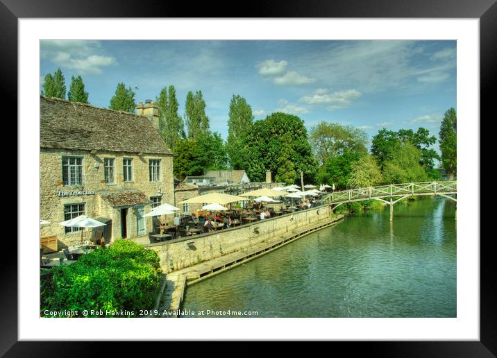 Trout Inn at Wolvercote Framed Mounted Print by Rob Hawkins