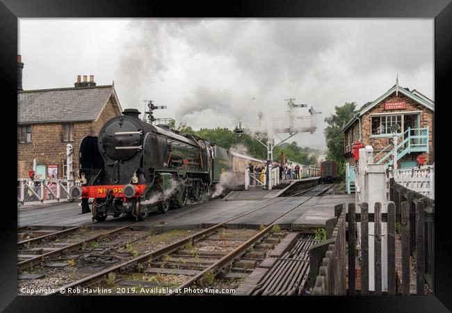 Repton at Grosmont Framed Print by Rob Hawkins