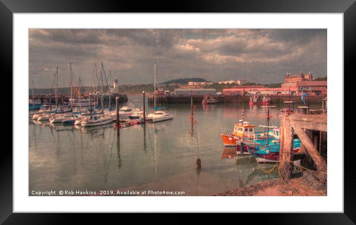 Harbour of Scarborough Framed Mounted Print by Rob Hawkins