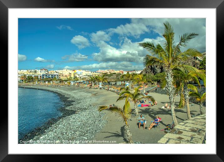 Playa San Juan  Framed Mounted Print by Rob Hawkins