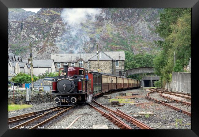 Merddin Emrys at Blaenau Ffestiniog Framed Print by Rob Hawkins