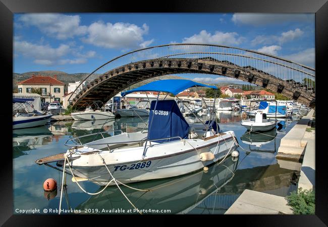 Trogir Arch Bridge Framed Print by Rob Hawkins