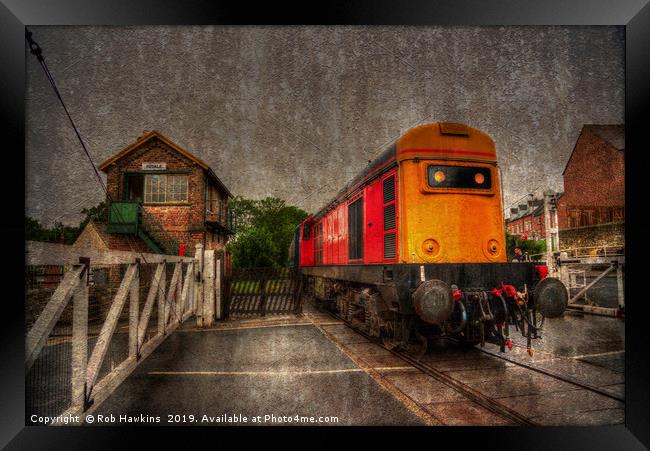 Bedale Chopper Framed Print by Rob Hawkins