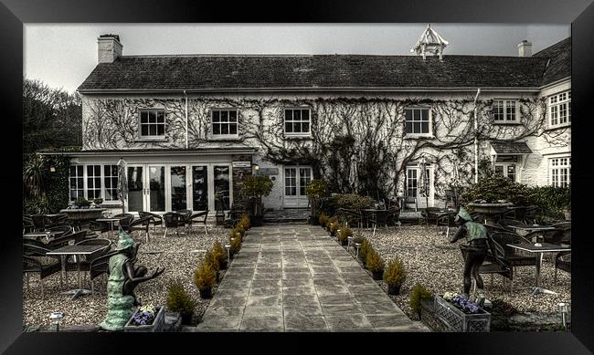 A Cornish Country House Hotel Framed Print by Rob Hawkins