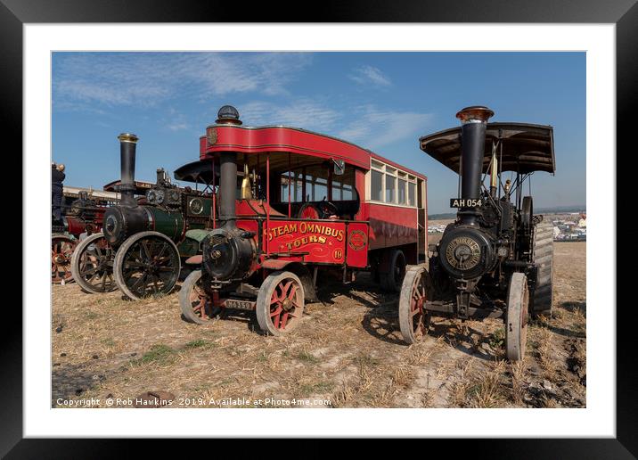 Steam bus and Friends  Framed Mounted Print by Rob Hawkins