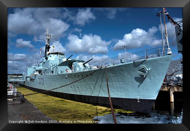 HMS Cavalier Framed Print by Rob Hawkins