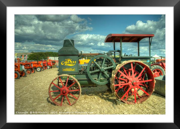 The Rumely Oil Pull  Framed Mounted Print by Rob Hawkins