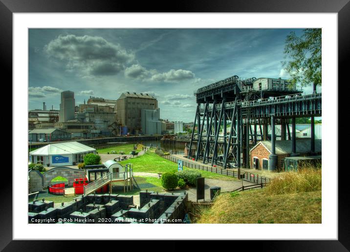 The Anderton Lift  Framed Mounted Print by Rob Hawkins