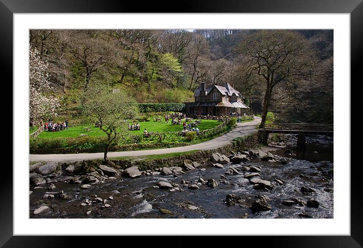 Watersmeet Framed Mounted Print by Rob Hawkins