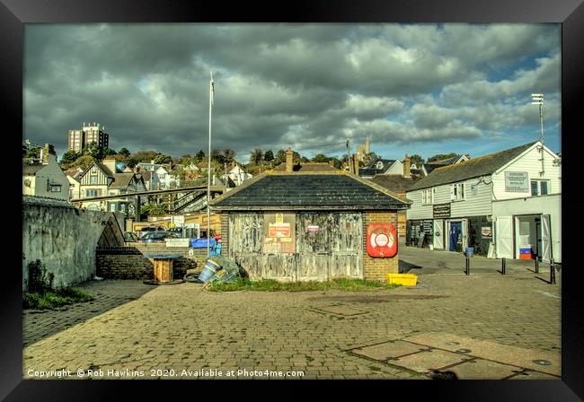 Leigh on Sea Fishermans Shed  Framed Print by Rob Hawkins