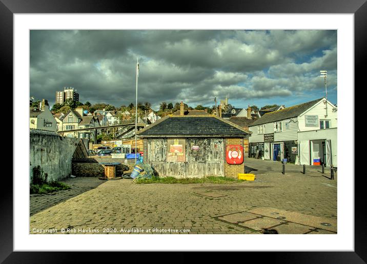 Leigh on Sea Fishermans Shed  Framed Mounted Print by Rob Hawkins