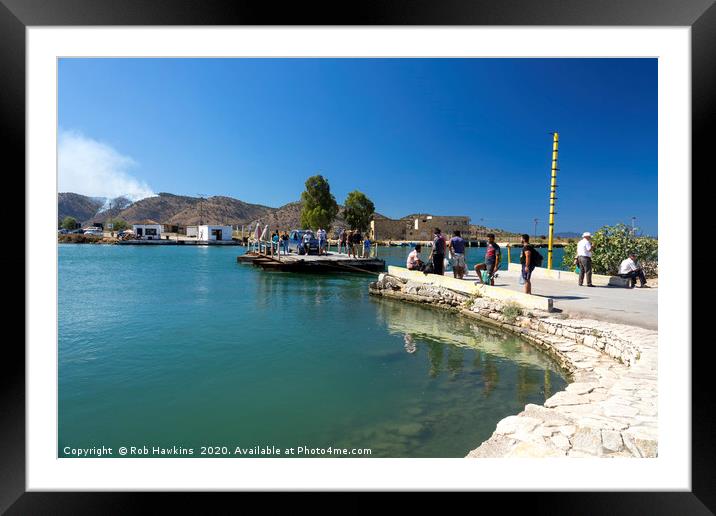 Albanian Car Ferry  Framed Mounted Print by Rob Hawkins