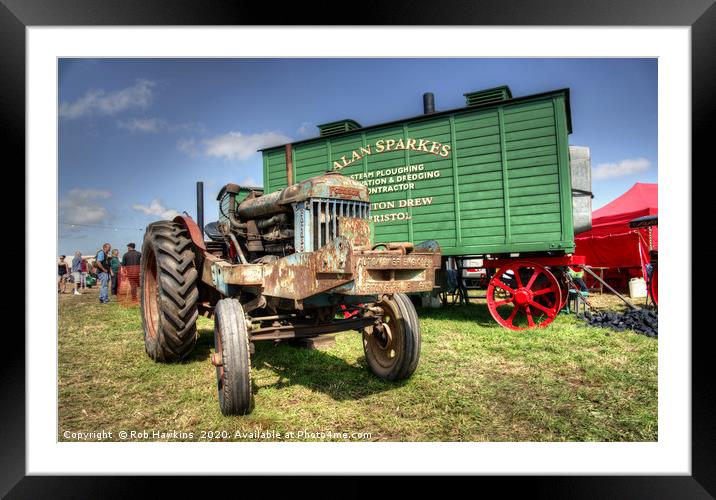 Fordson Living Van Framed Mounted Print by Rob Hawkins