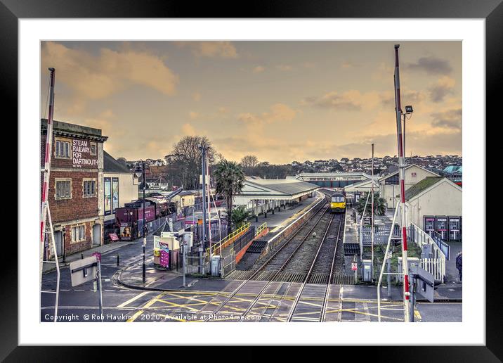Paignton Station Framed Mounted Print by Rob Hawkins