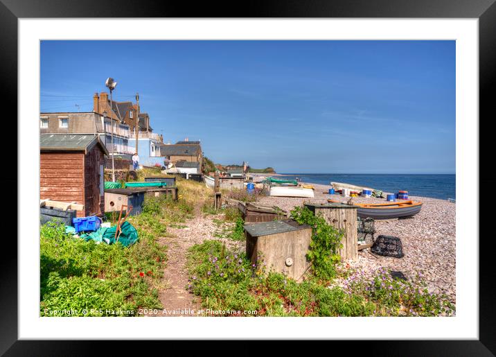 Budleigh Beach  Framed Mounted Print by Rob Hawkins