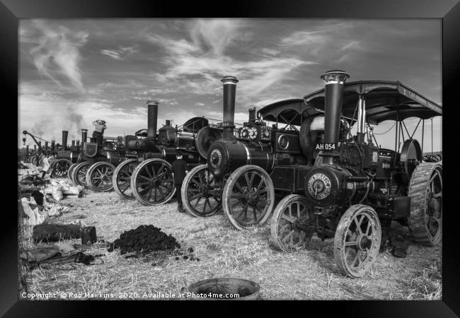 Traction Line up Framed Print by Rob Hawkins