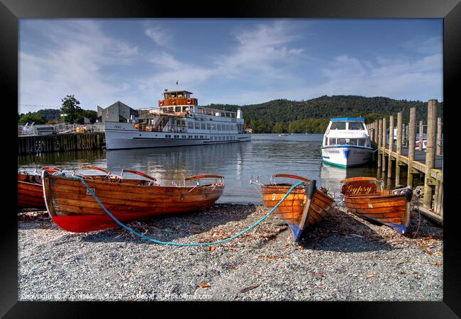 Windermere Teal  Framed Print by Rob Hawkins